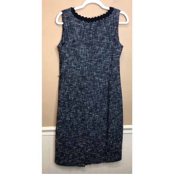 Talbots Blue Sleeveless Tweed Dress Size 8 NWT - Picture 2 of 6